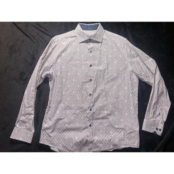 Tasso Elba Vintage Mens Button Down Shirt - Picture 5 of 7